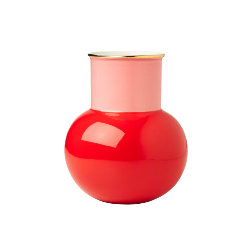 Kate Spade Red & Pink Make It Pop Vase