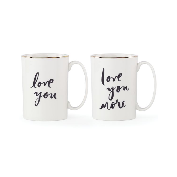 Kate Spade Love You Set of Mugs