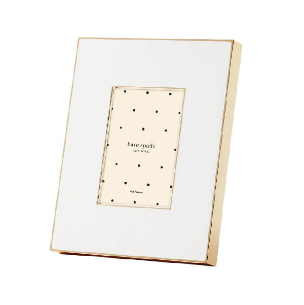 Kate Spade White Make It Pop 4x6 Frame - Boutique Marie Dumas