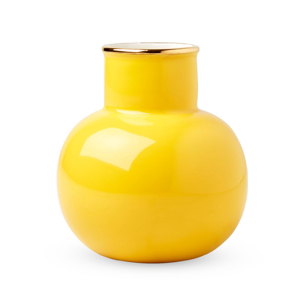 Kate Spade Yellow Small Make It Pop Vase