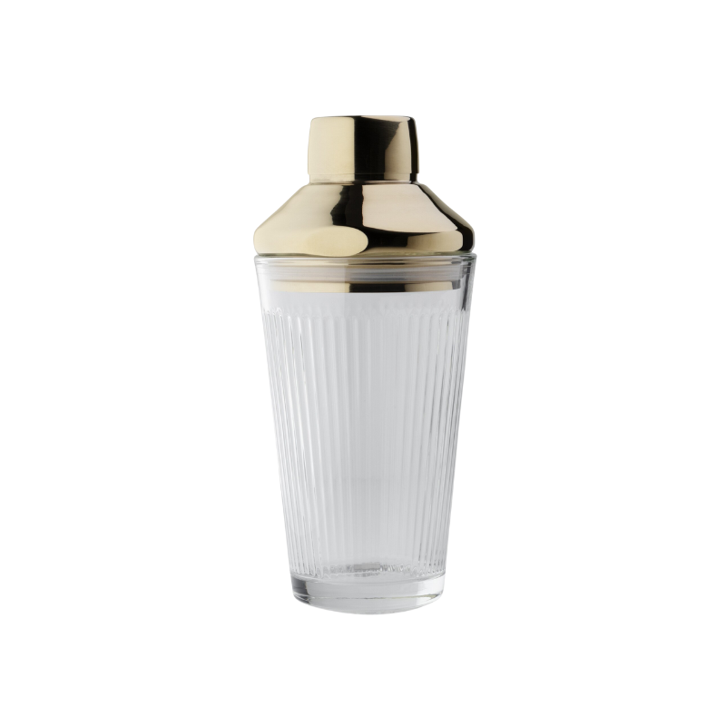 Gold Glass Cocktail Shaker