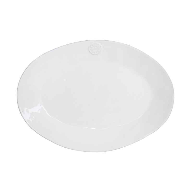 Nova Large White Oval Platter
