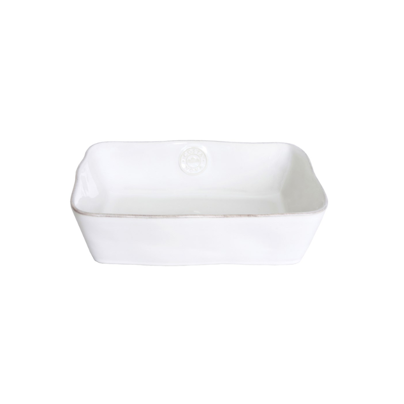 Nova Medium White Rectangular Baker