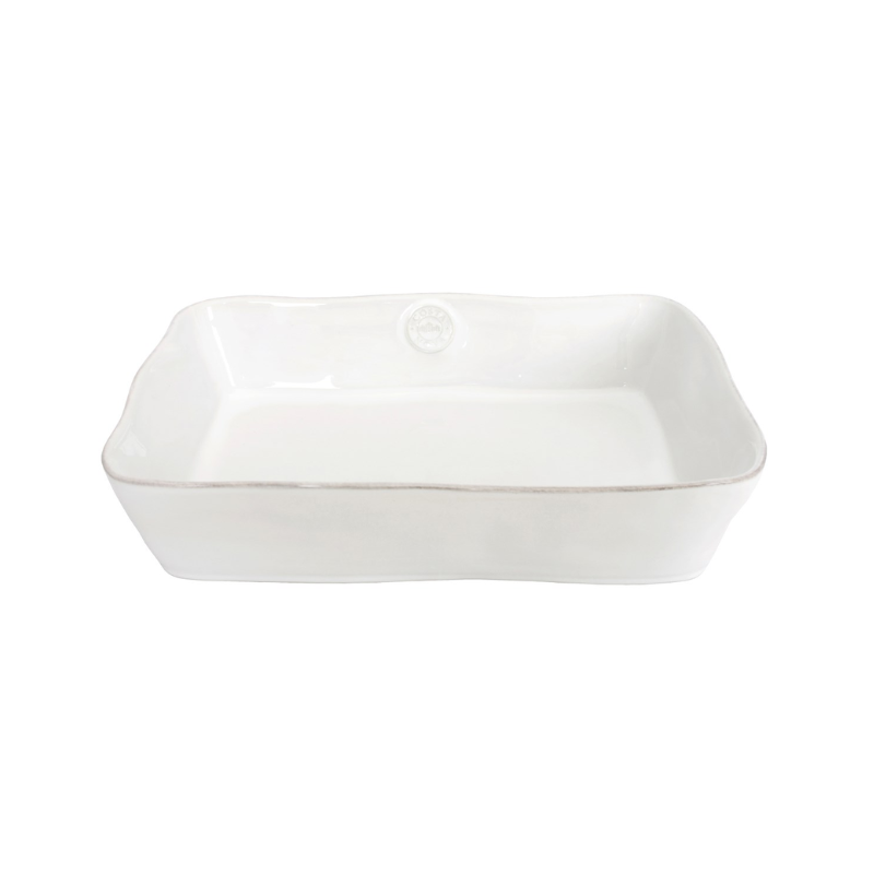 Nova Large White Rectangular Baker