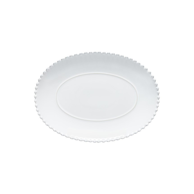 Pearl White Medium Oval Platter