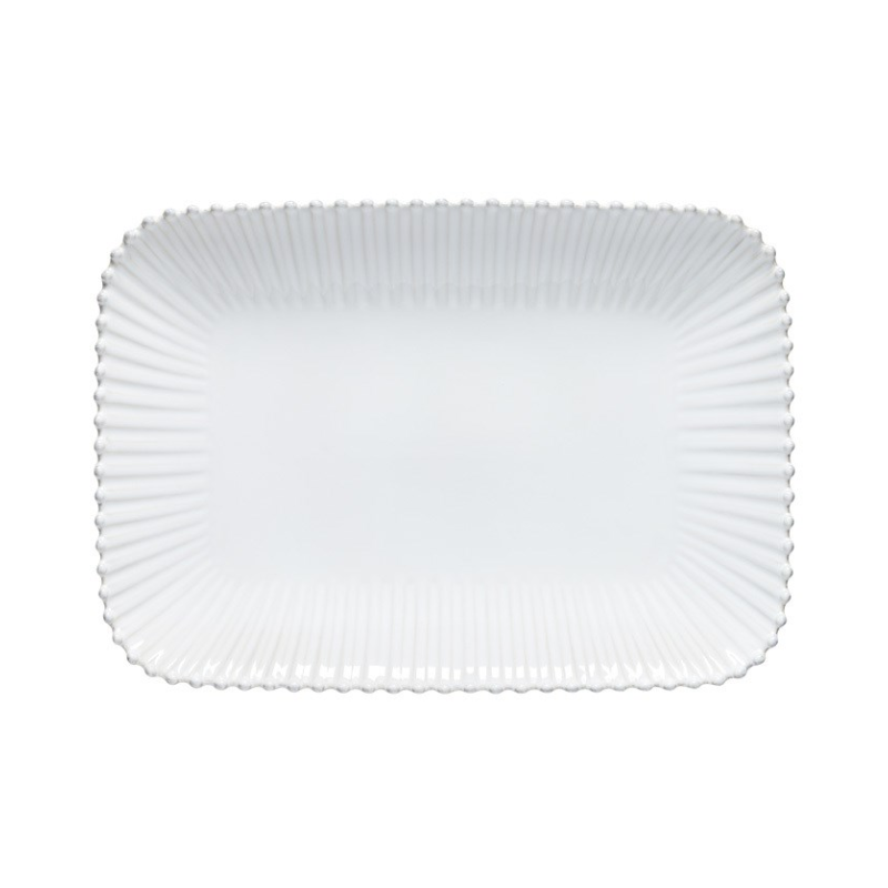 Pearl White Large Rectangular Platter