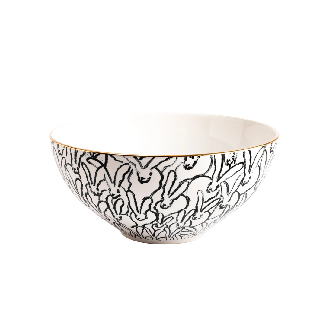 Hunt Slonem Rabbit Run Serving Bowl