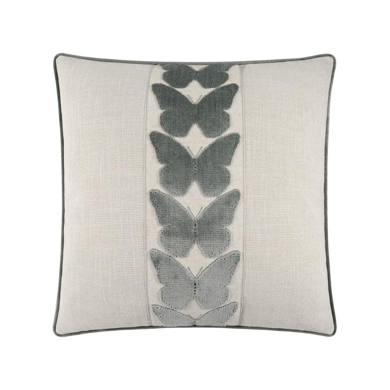 Sterling Butterflies Square Pillow