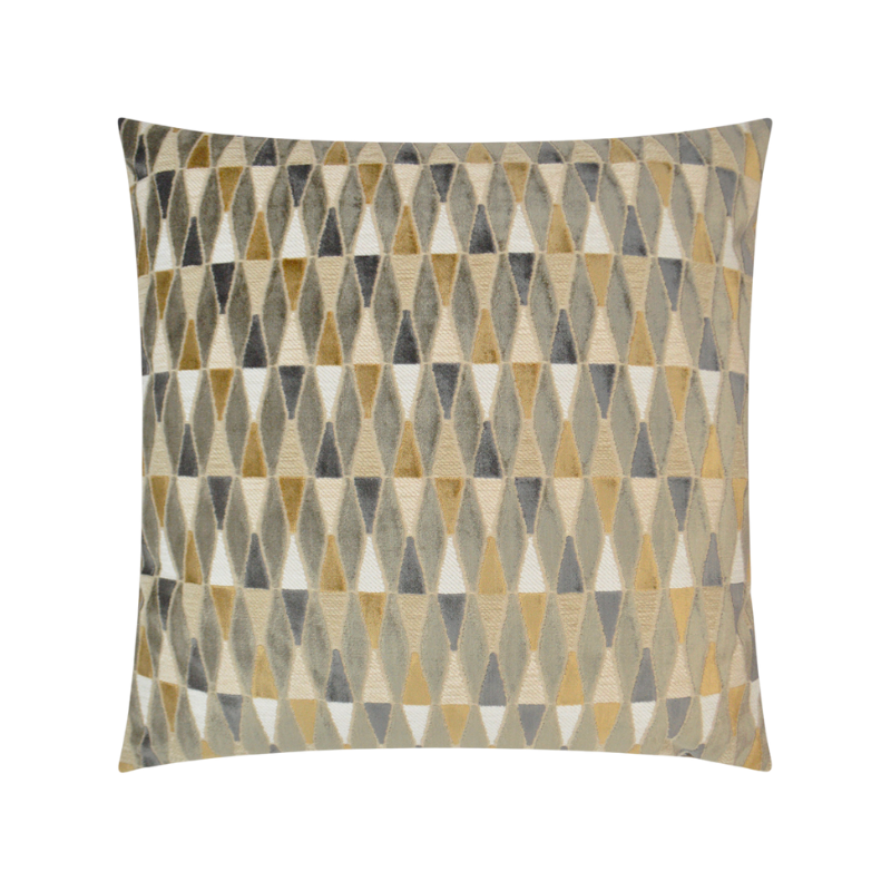 Diamond Mustard Square Pillow