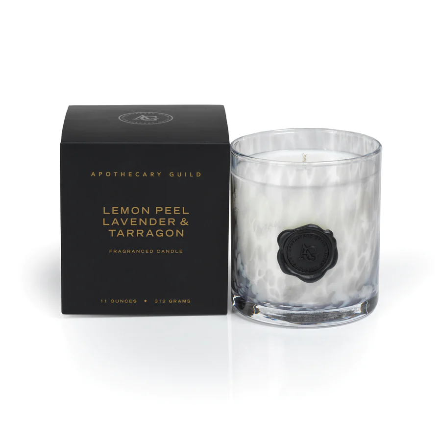Lemon, Lavender &amp; Tarragon Opal Candle in Jar - Boutique Marie Dumas