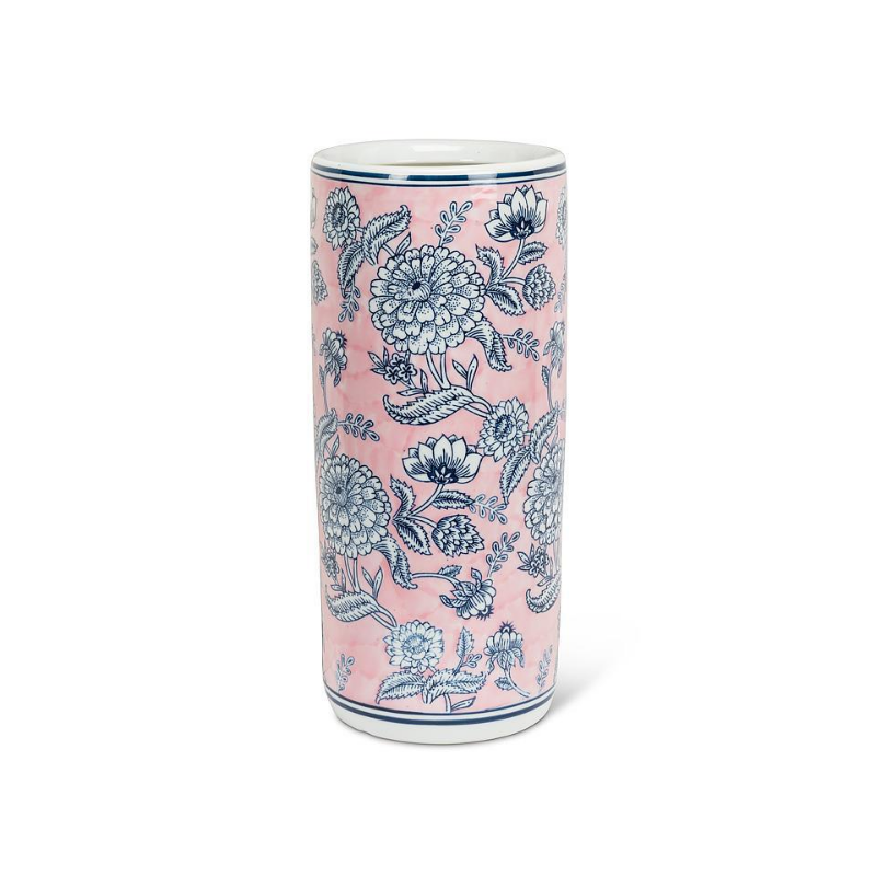 Floral Pink Umbrella Stand