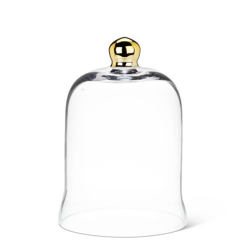 Medium Bell Cloche with Gold Knob