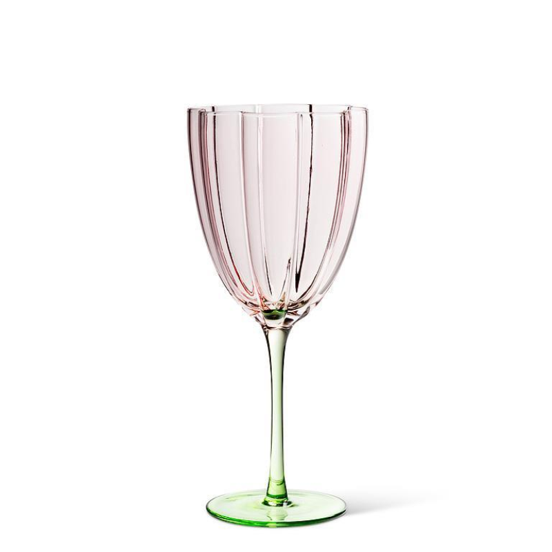 Floral Petal Wine Glass