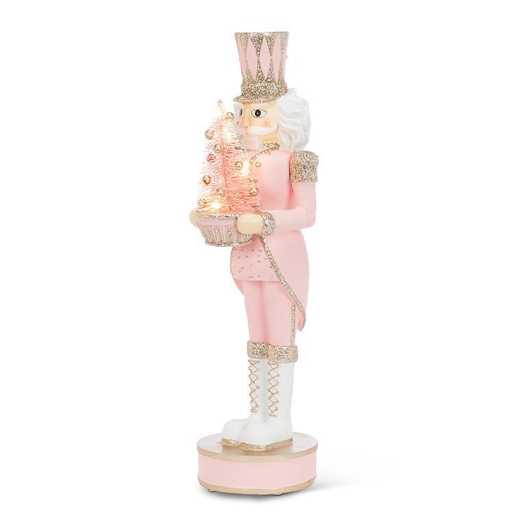 Casse-Noisette rose avec sapin