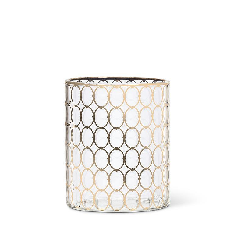 Set of 4 Gold Ring Tumblers