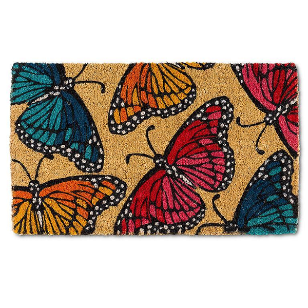 Multicolor Butterflies Doormat