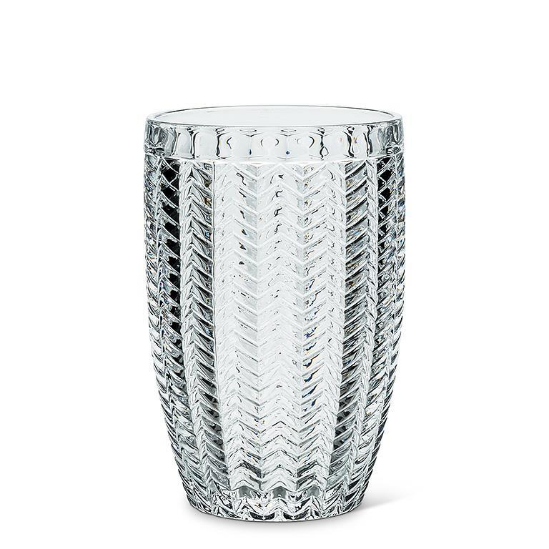 Herringbone Highball Glass