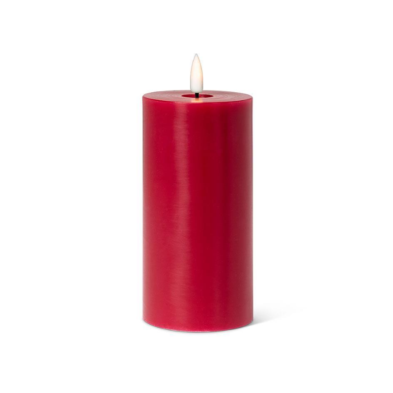 Red Flameless LED 3x6 Pillar Candle
