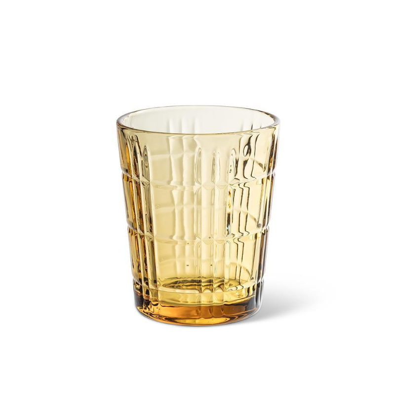 Amber Panel Facet Tumbler