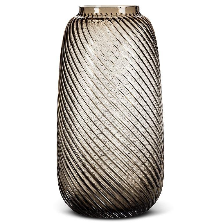 Large Grey Barrel Vase