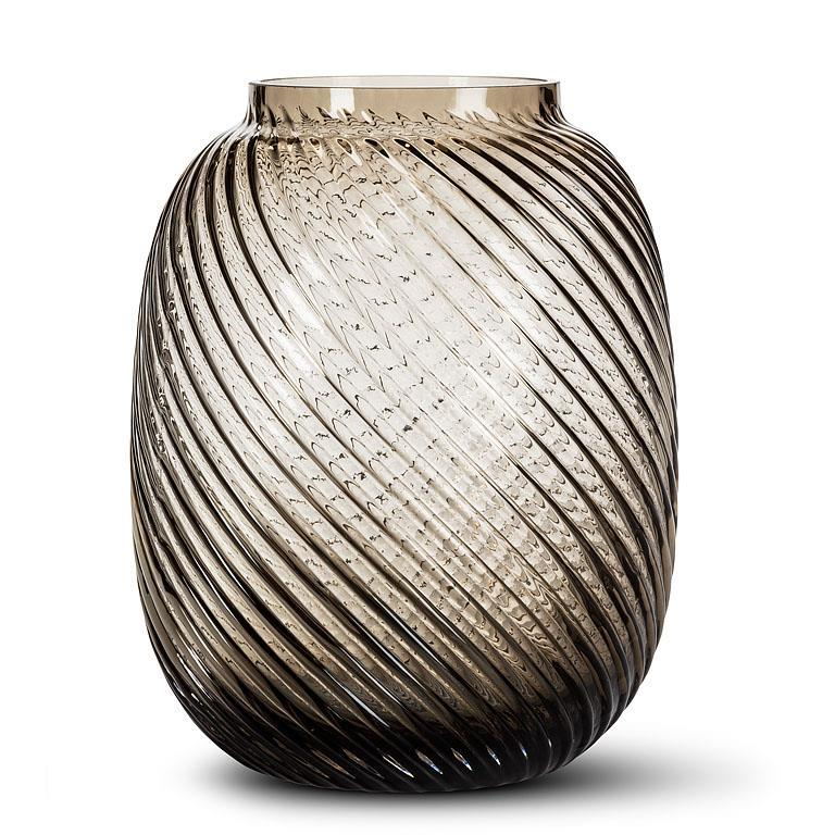 Medium Grey Barrel Vase