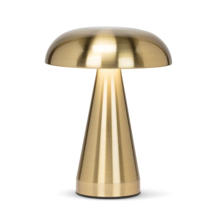 Metallic Mushroom LED Gold Table Light