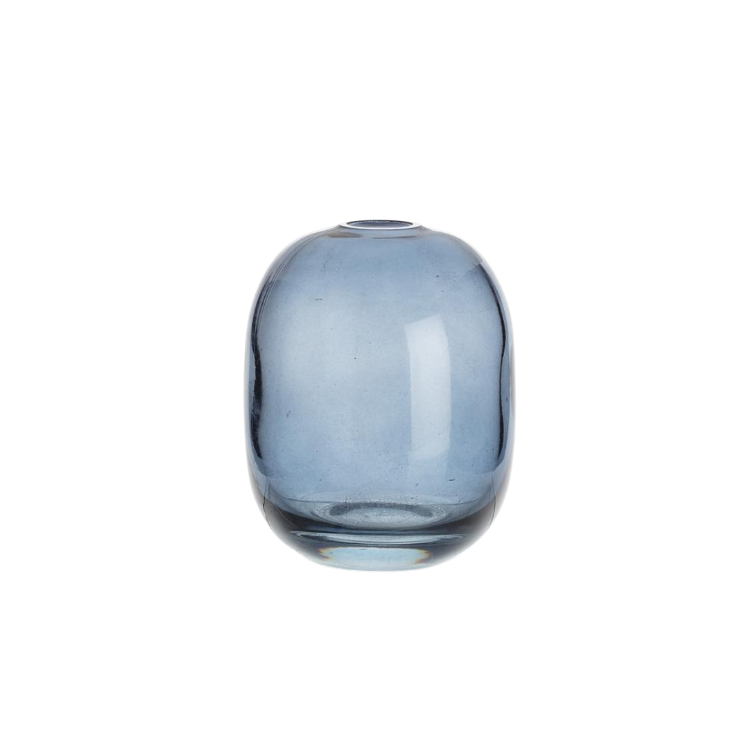 Vase ovale bleu