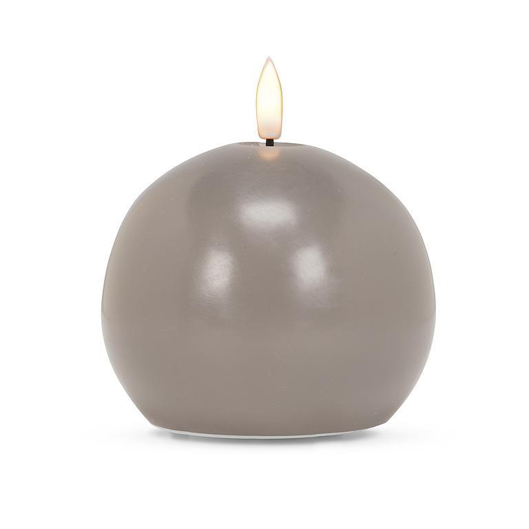 Grey Flameless LED Ball Candle