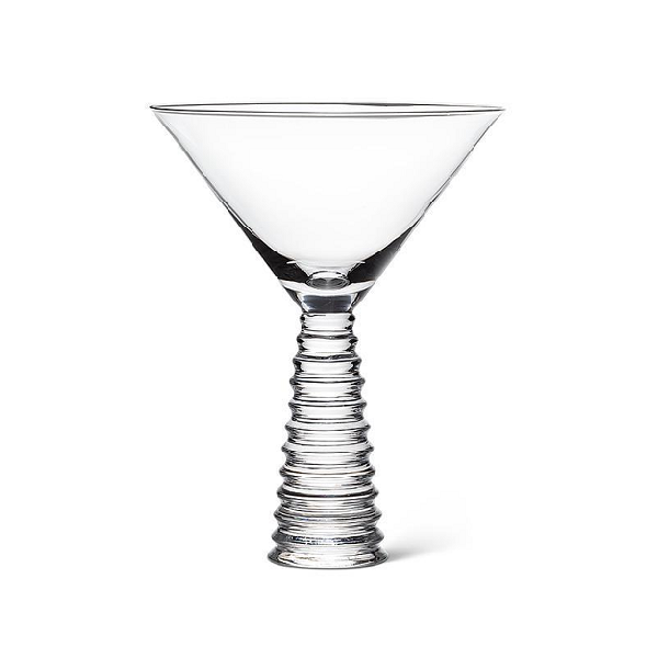 Clear Stack Base Martini Glass
