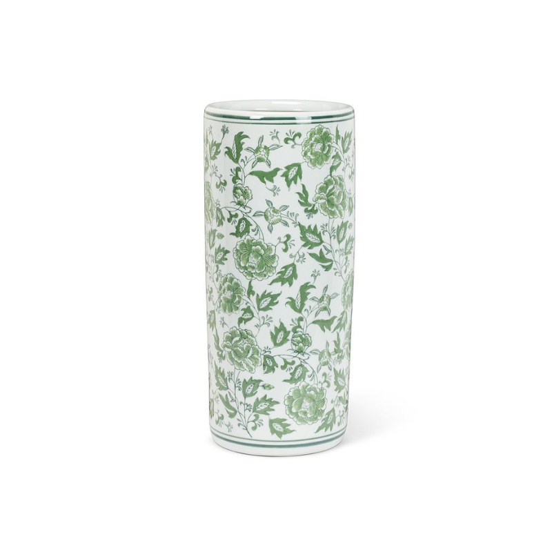 Green Floral Umbrella Stand