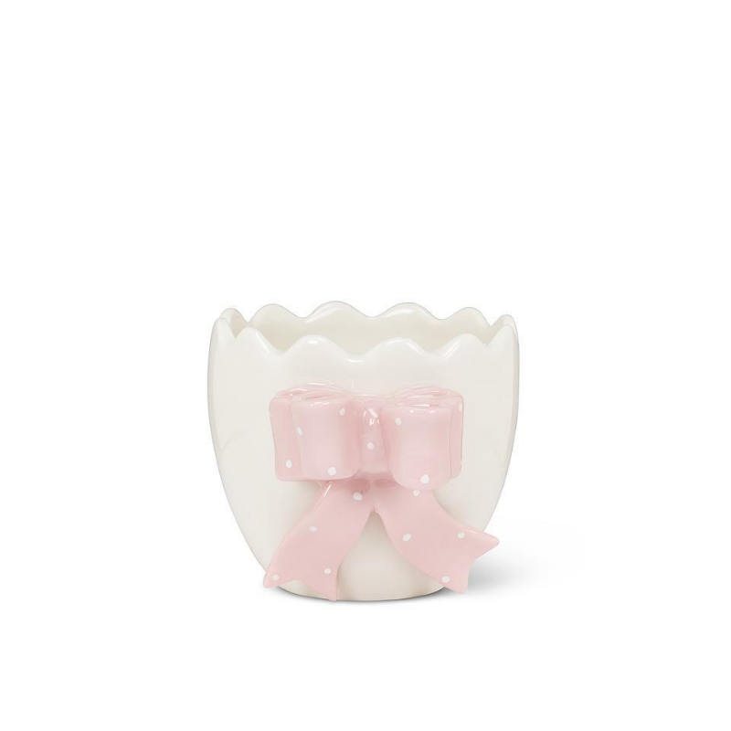 Small Egg Vase With Bow