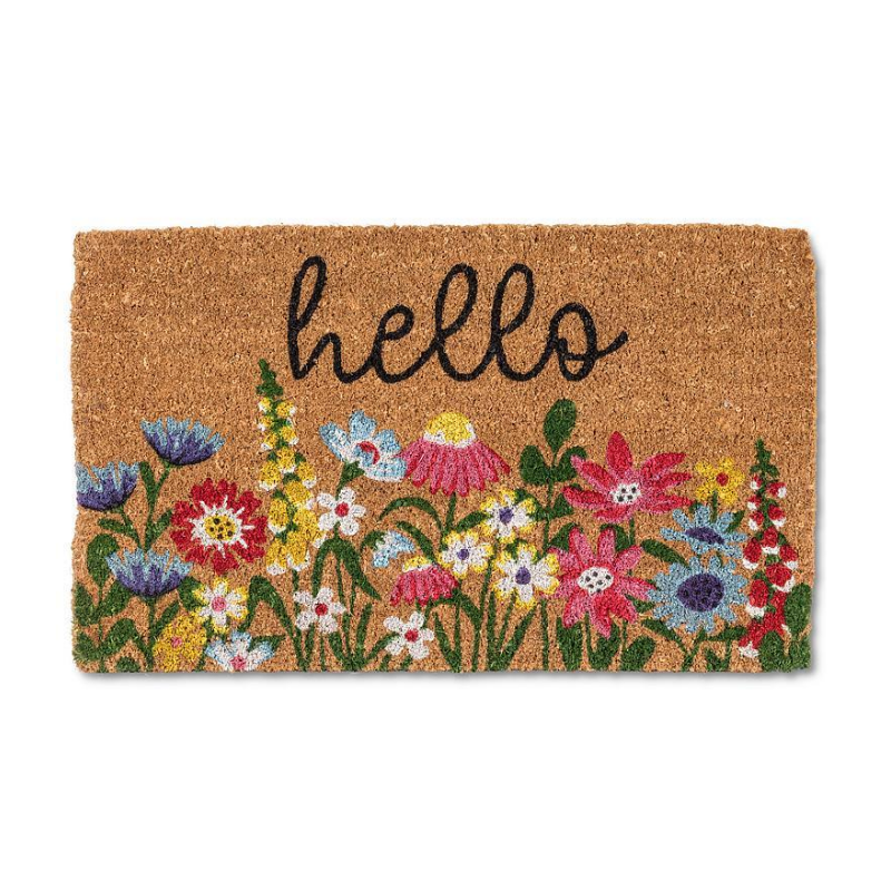 Floral Hello Doormat