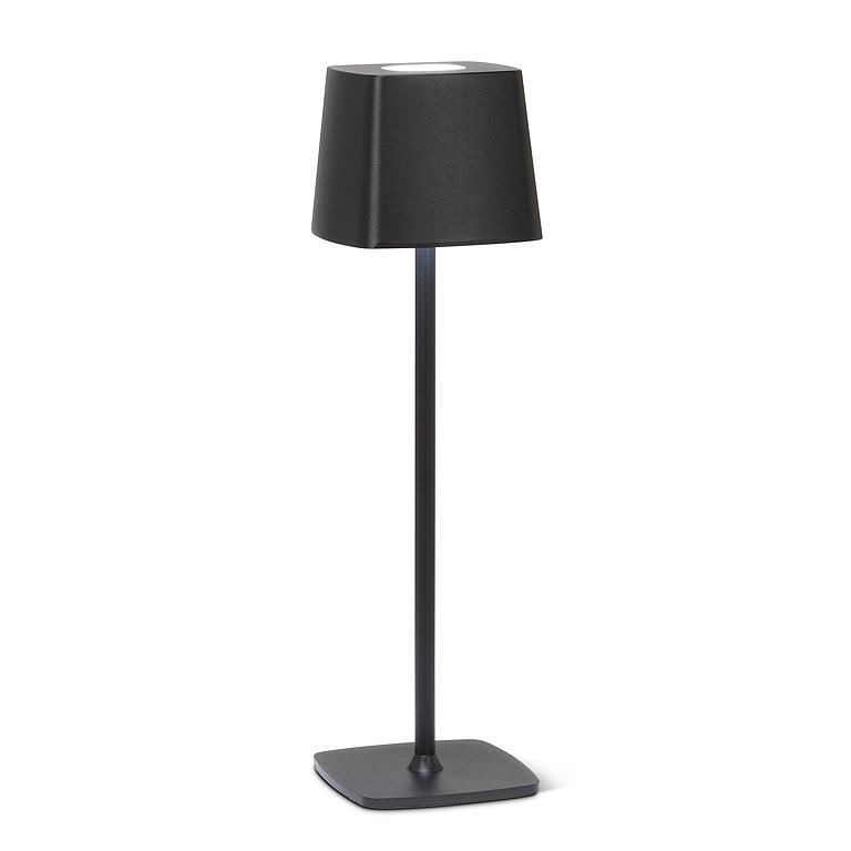 Square Shade LED Black Table Light