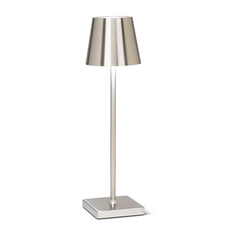 Classic Shade LED Silver Table Light
