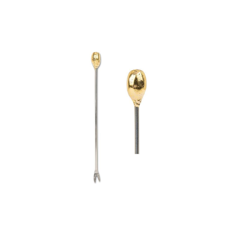 Gold Oval Cocktail Pick
