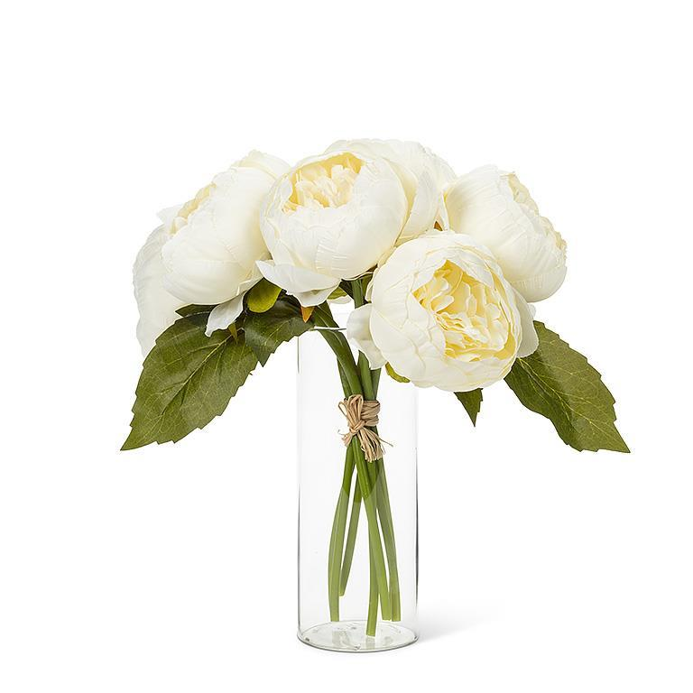 Full White Peony Bouquet - Boutique Marie Dumas