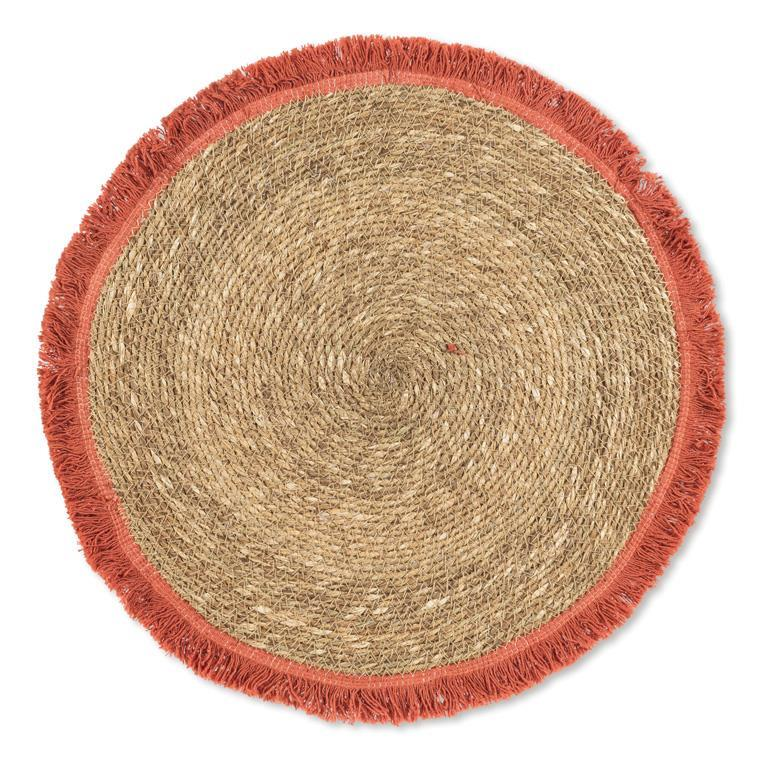 Rust Fringed Placemat