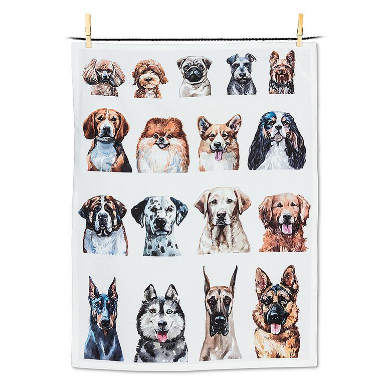 Dog Portraits Kitchen Towel