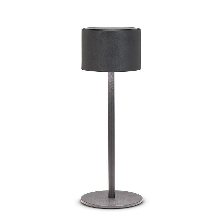 Black Solar Table Lamp