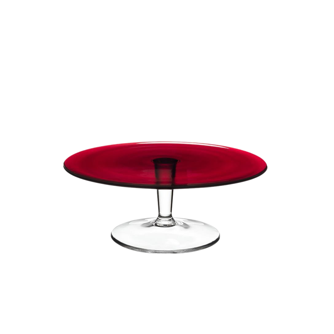 Pedestal Red Cake Stand