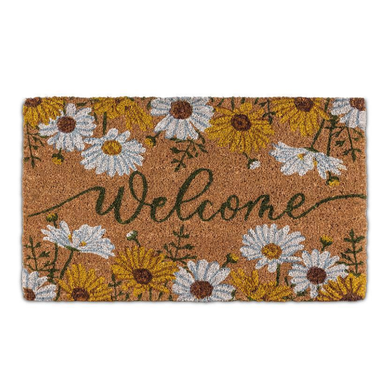 Daisies Welcome Doormat