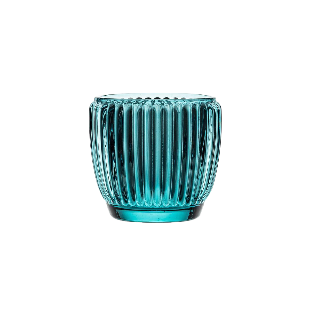 Ribbed Navy Votive