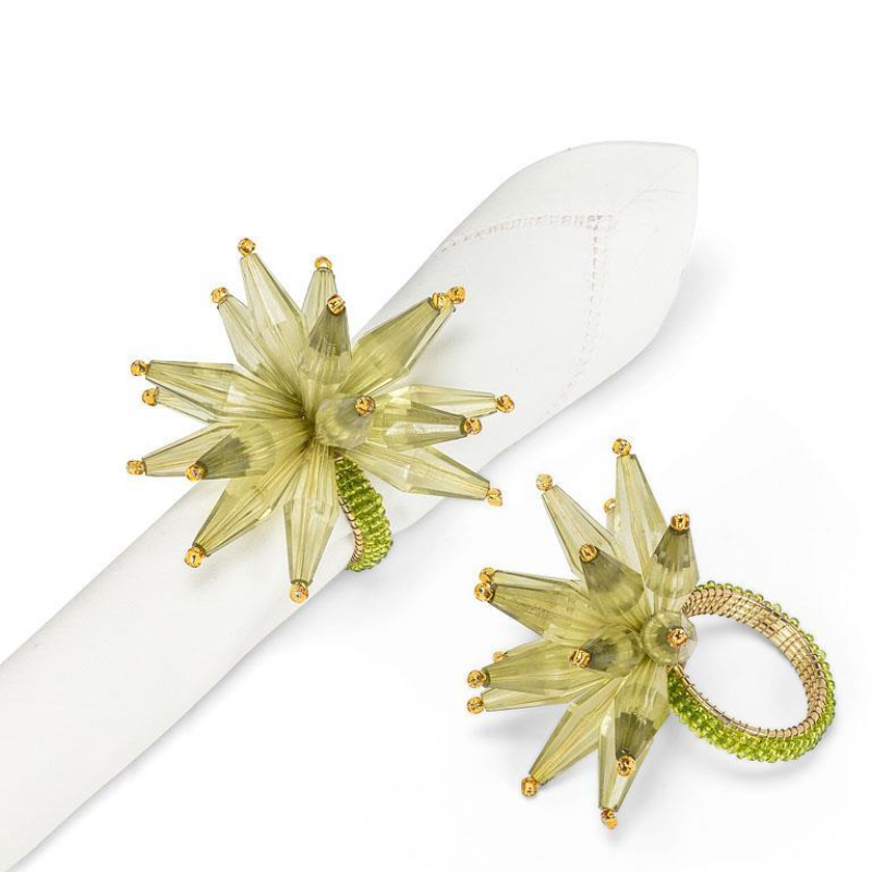 Green Starburst Napkin Ring