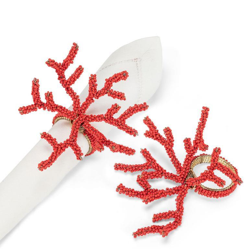 Red Coral Napkin Ring