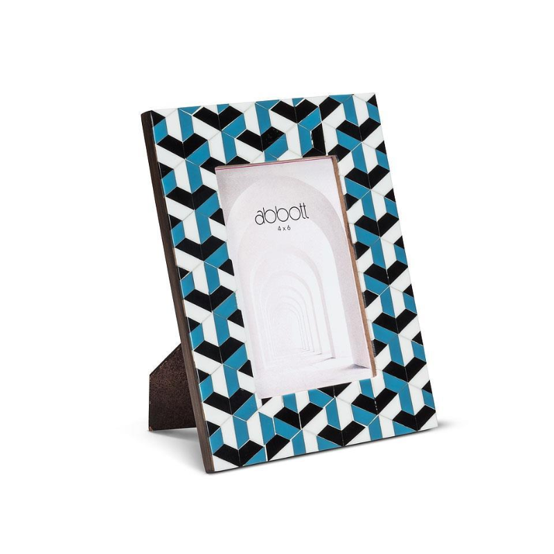 Blue Mosaic 4x6 Frame