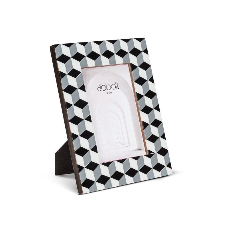 Grey Mosaic 4x6 Frame