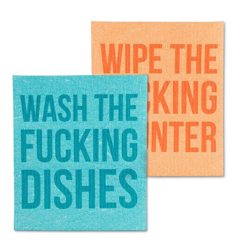 Wash The Dishes Dishcloths Set