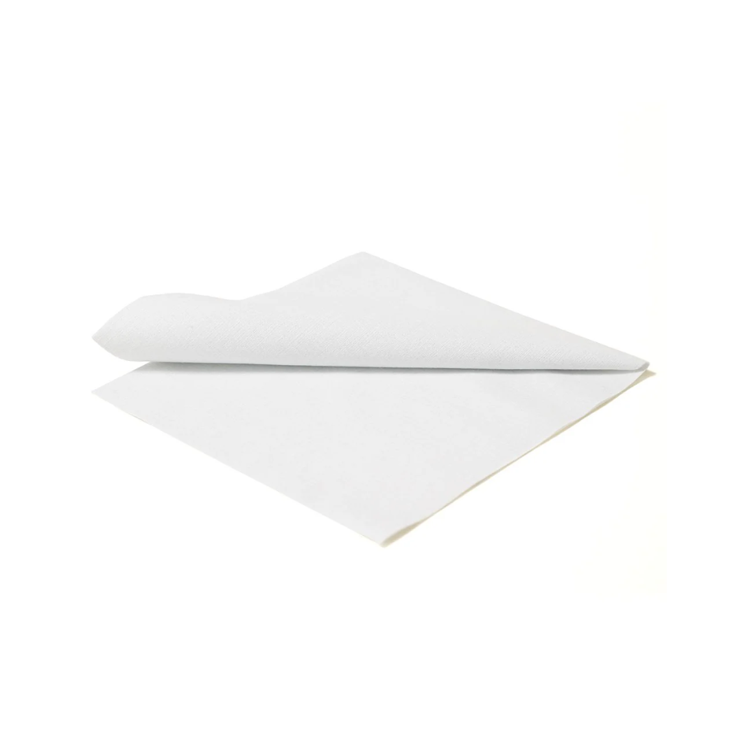 The Napkins Deluxe Polar White Dinner Napkins