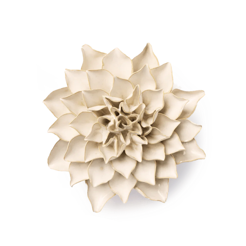 Ivory Autumn Azalea Ceramic Flower