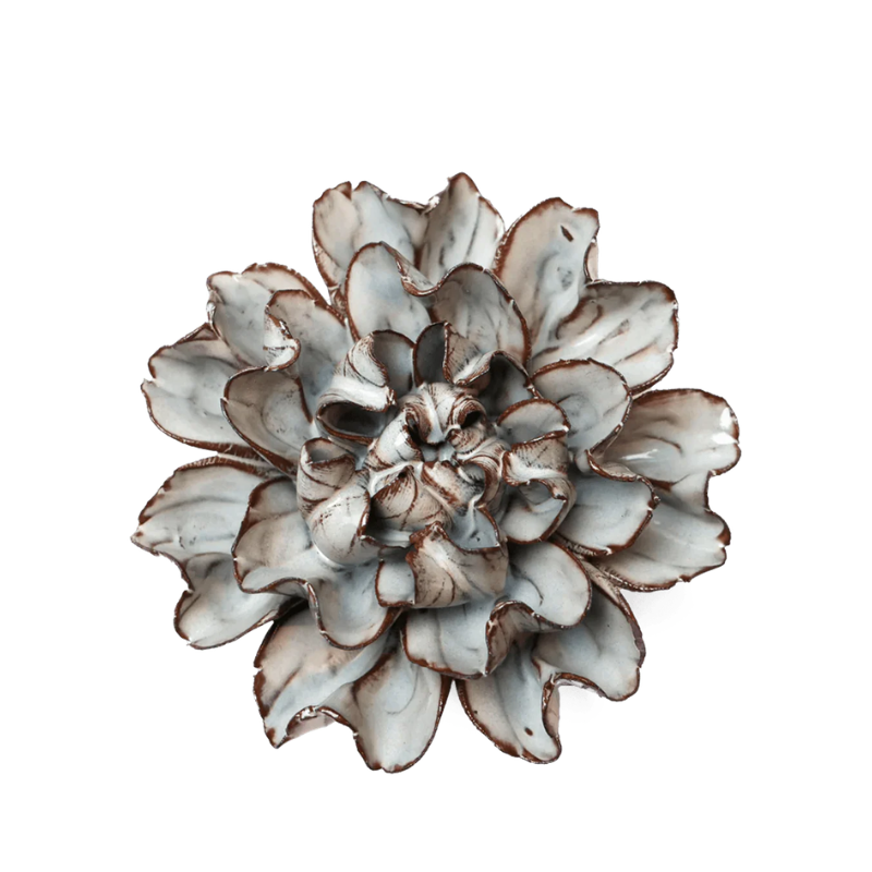 Chocolate Mint Echo Lisianthus Ceramic Flower